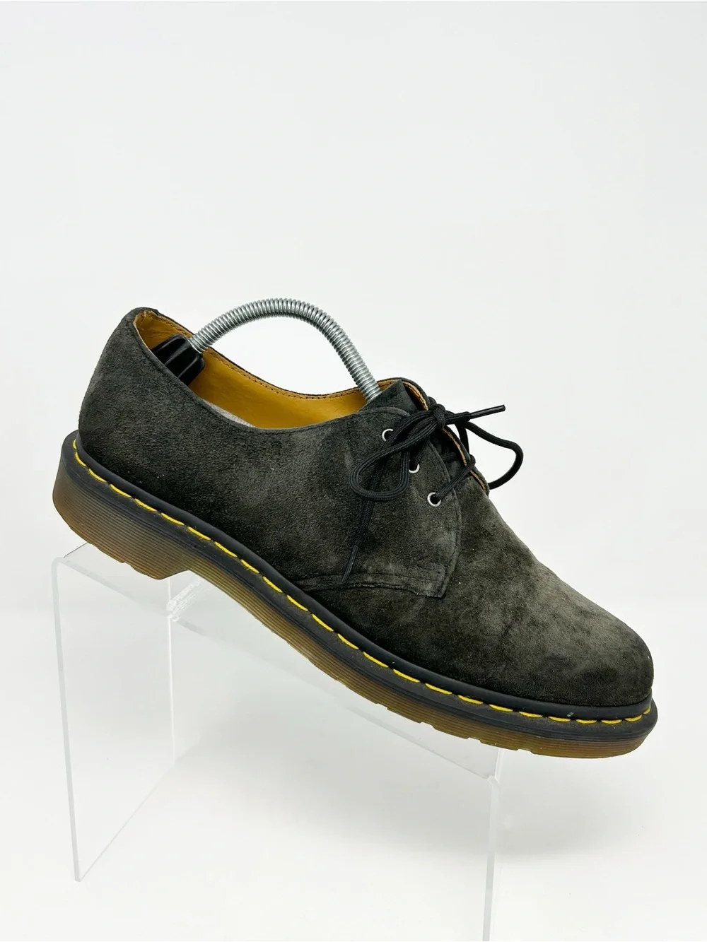 Dr. Martens 1461 Oxford Shoes Unisex Dark Gray Suede Lace Up Casual Size 11